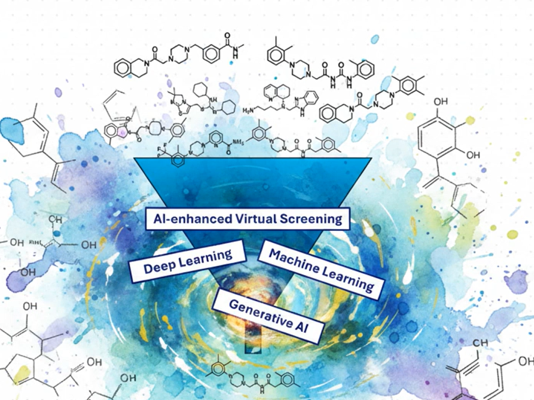 AI-guided discovery: library preparation, receptor validation, ML classification, GNINA docking and drug-likeness